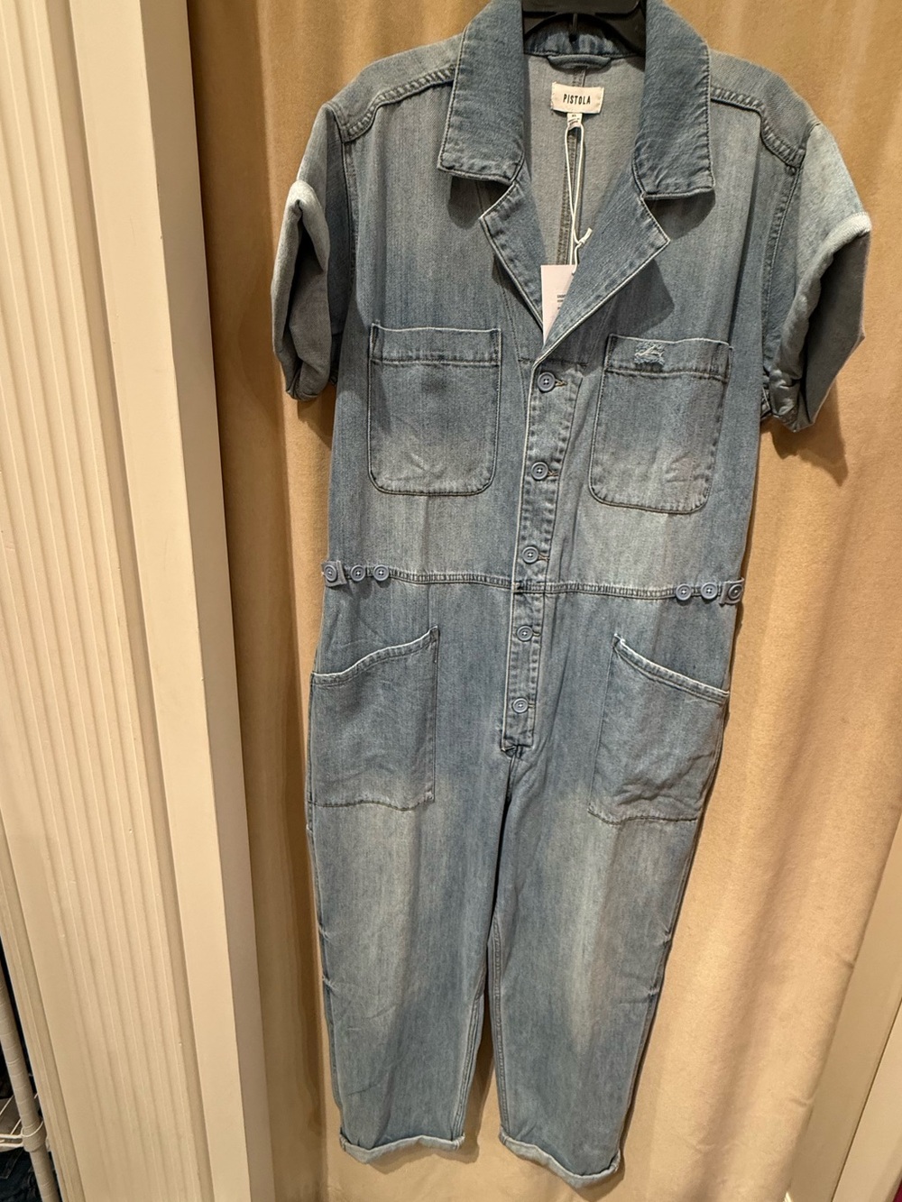 Pistola Grover Denim Jumpsuit - Picture 8 of 11